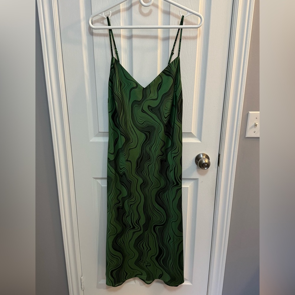 Dynamite Satin Midi Slip Dress